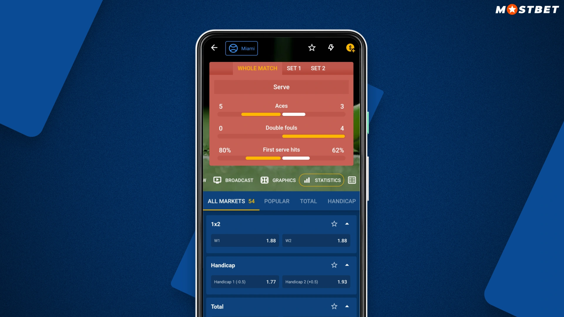 available betting options for mostbet customers in the mobile app