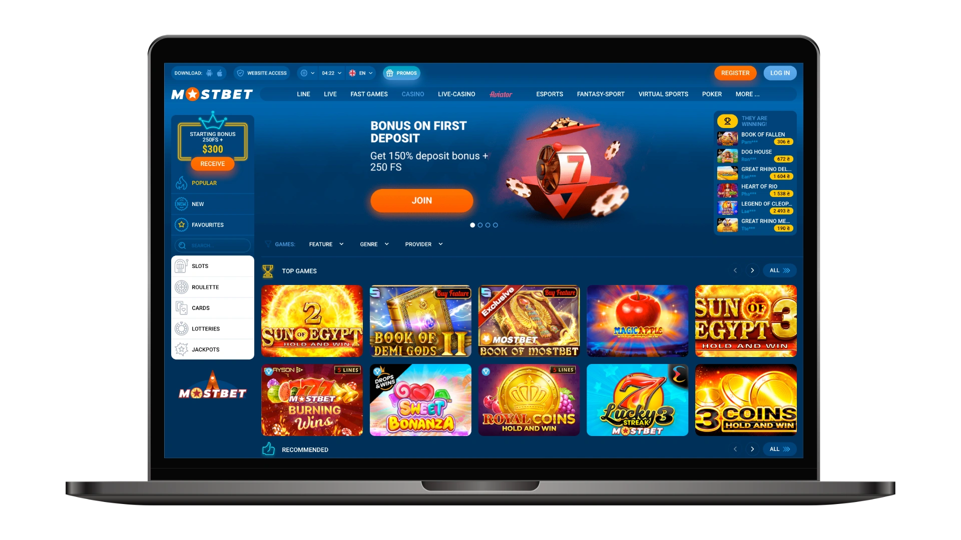 A detailed review of the online casino Mostbet