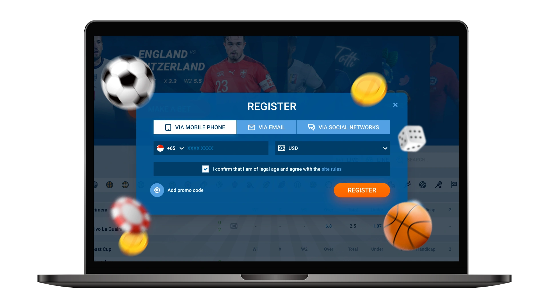 a detailed registration process on the website and in the mostbet app