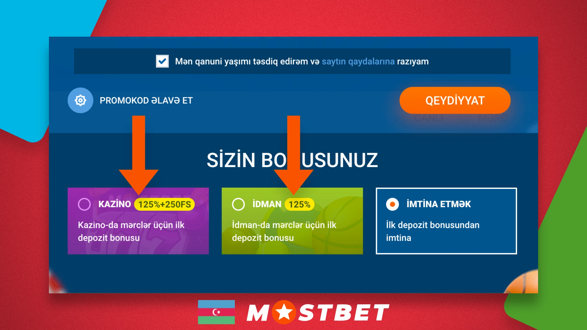 Welcome bonus for new Mostbet players from Azerbaijan