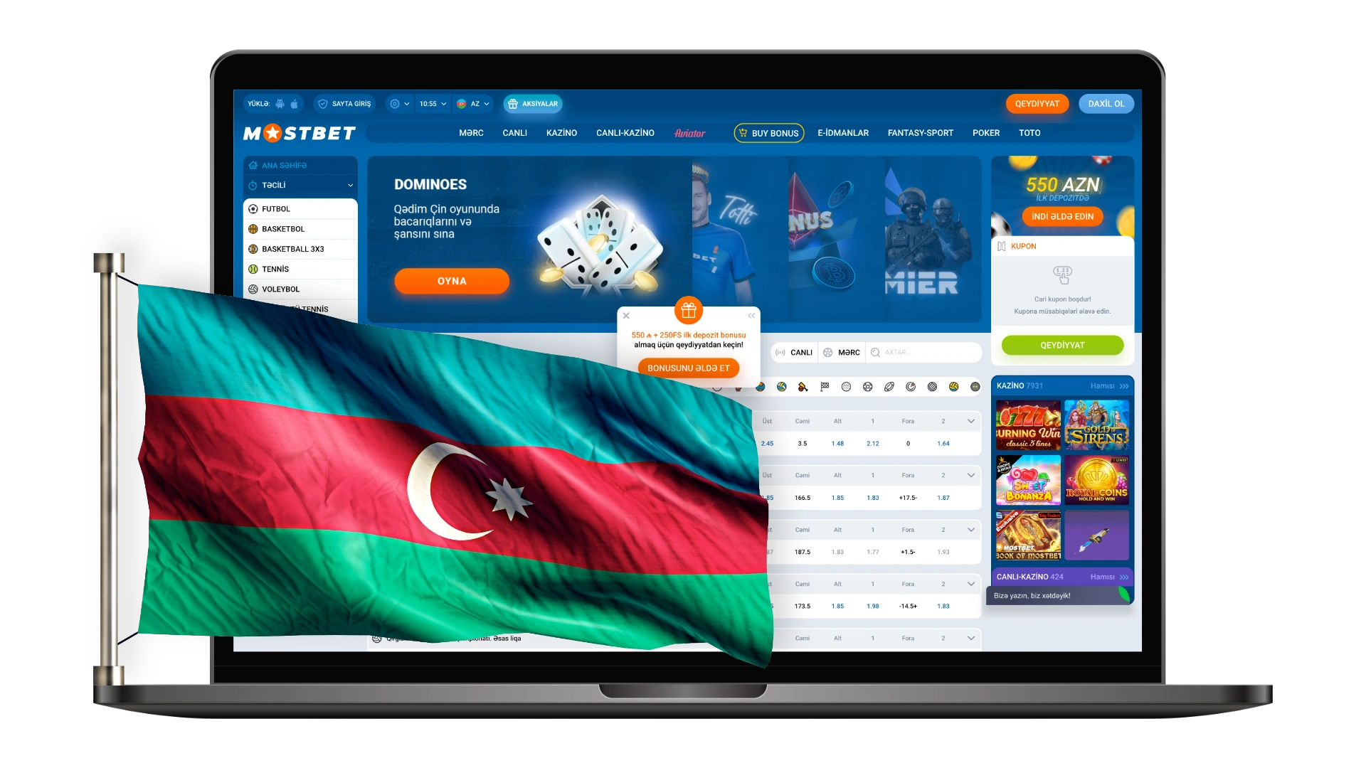 Official website of Mostbet for legal sports betting in Azerbaijan