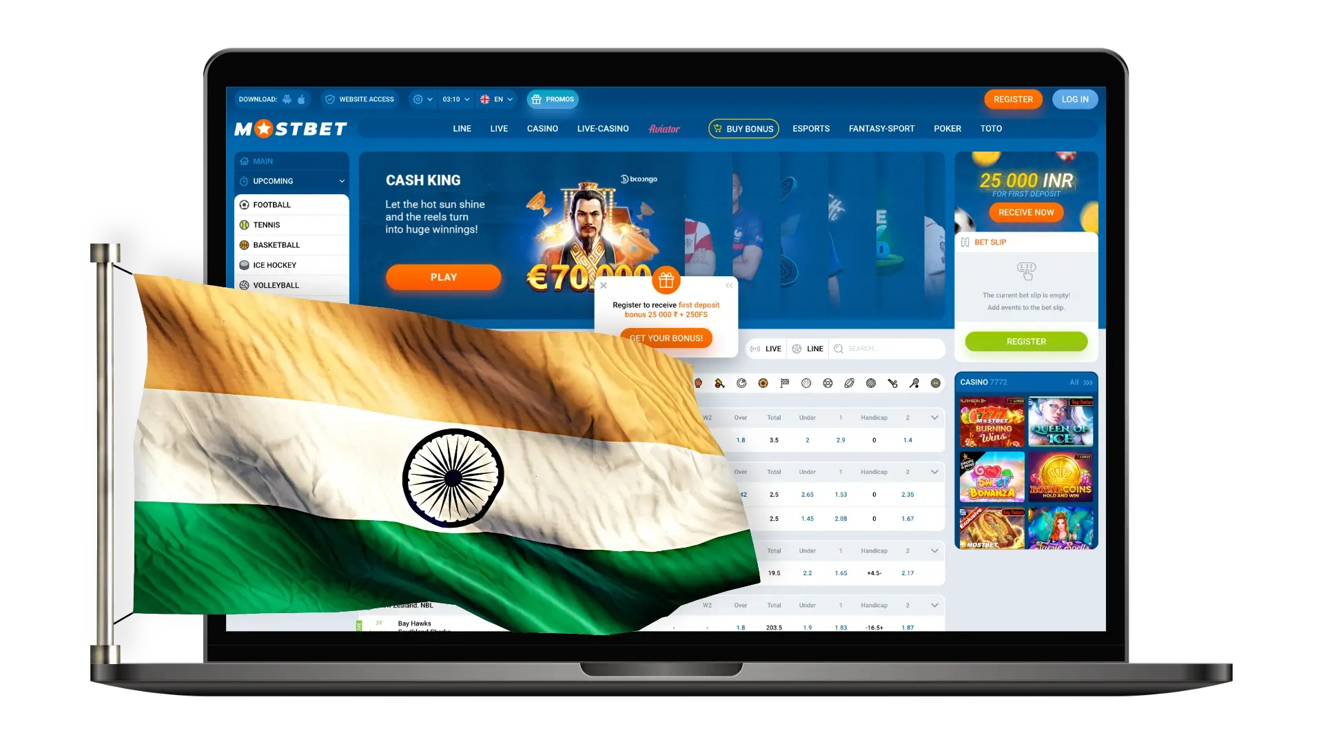 Mostbet official website for legal sports betting in India