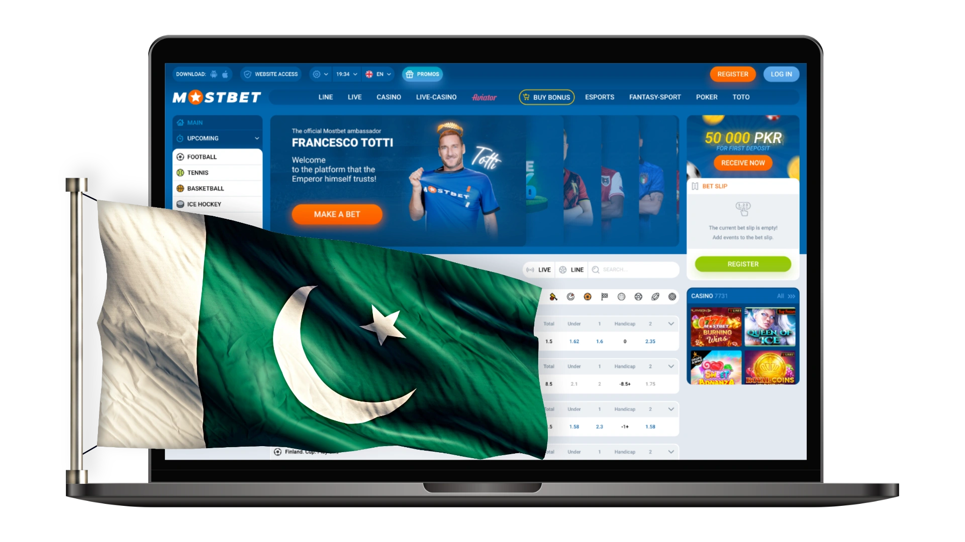 The official website of Mostbet for legal betting in Pakistan