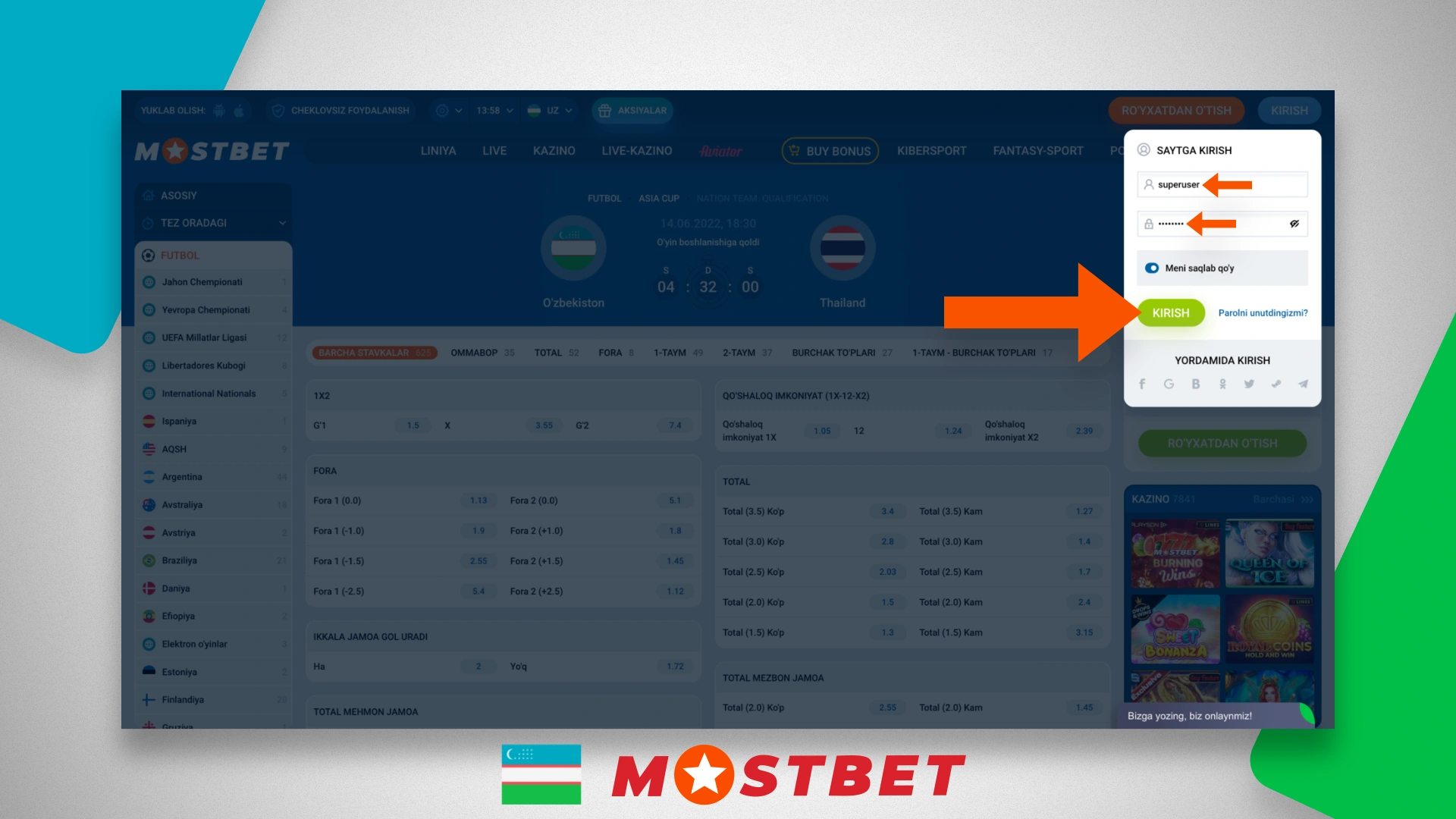 Aşırı mostbet online