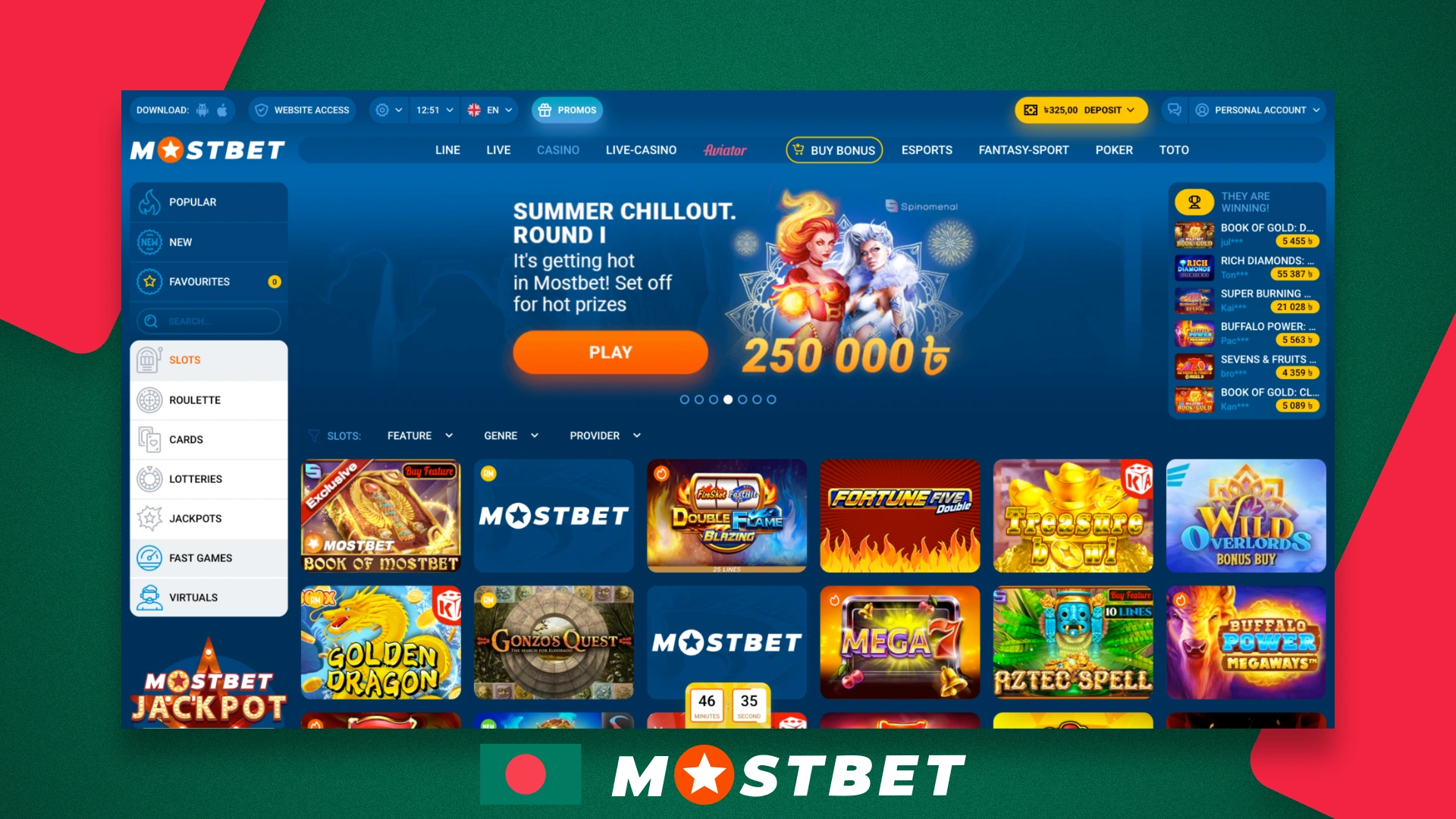 Popular gambling among Mostbet customers from Bangladesh
